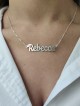 Collier en or élégant avec nom personnalisé anglais, cadeaux Tu B'Av, Ju israélien