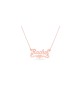 Collier d’or d’amour de nom anglais personnalisé, cadeaux Tu B’Av, Judai israélien