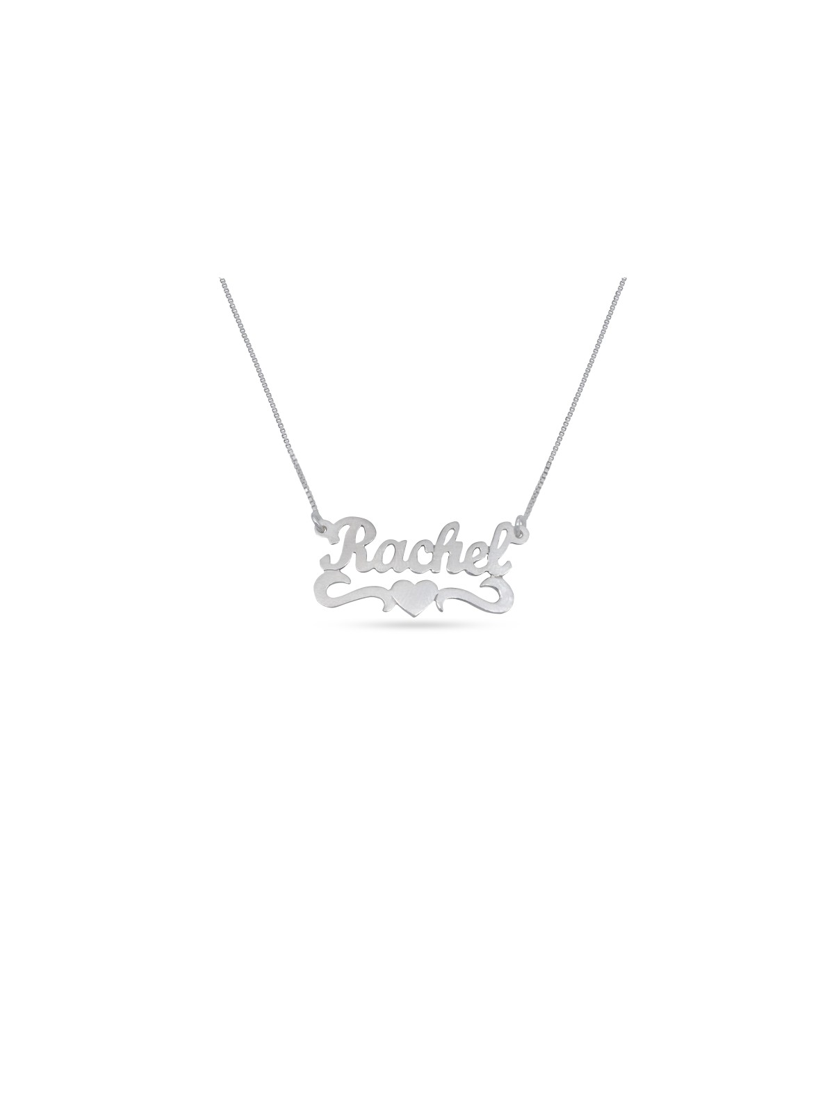 Collier d’or d’amour de nom anglais personnalisé, cadeaux Tu B’Av, Judai israélien