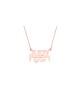 Collier en or spécial double nom, cadeaux Tu B'Av, Judaica israélien