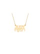Collier en or spécial double nom, cadeaux Tu B'Av, Judaica israélien