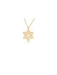 Filigrane Hollow Star of David et Chai Pendant , Cadeaux de mariage juifs