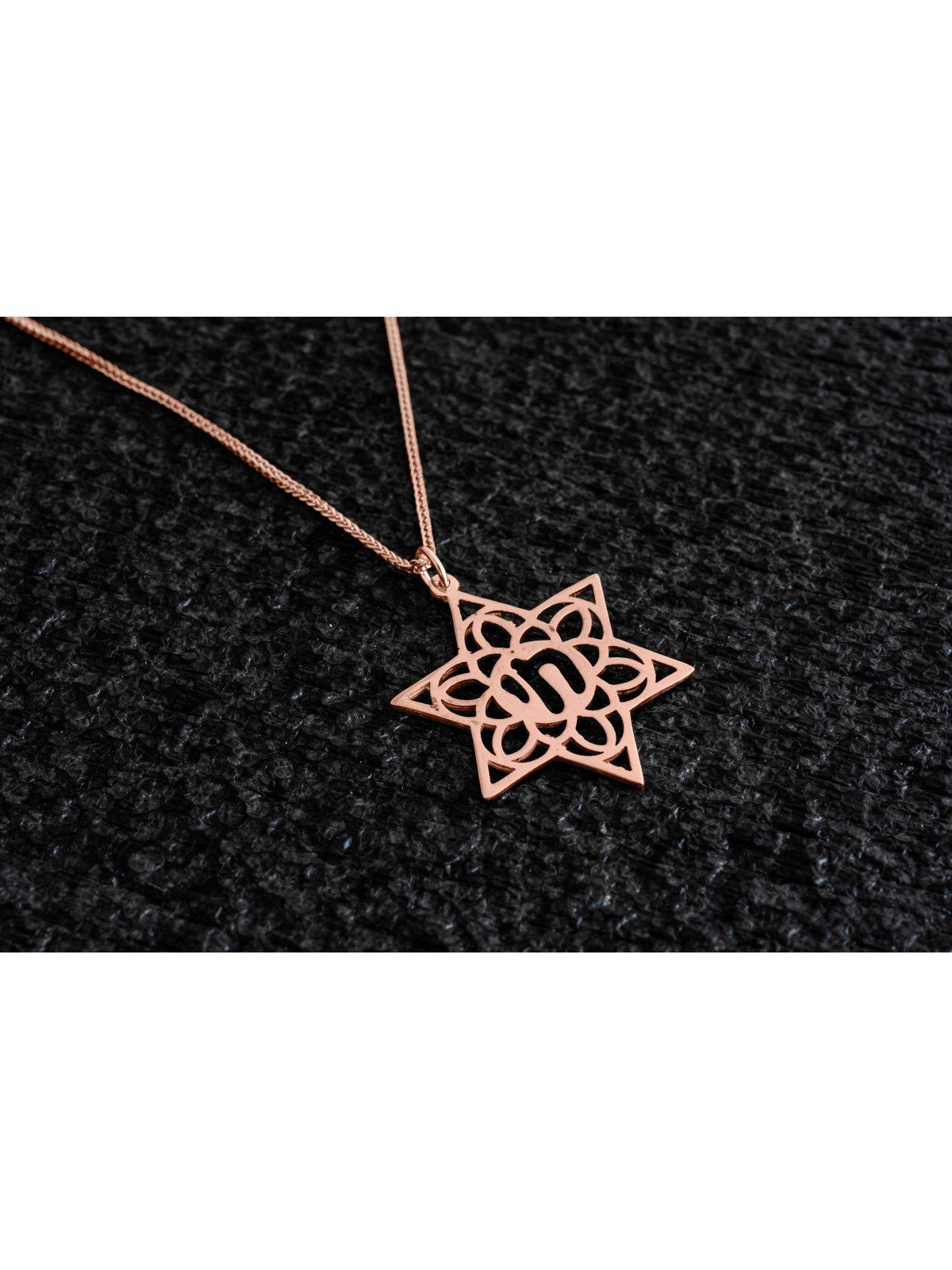 Filigrane Hollow Star of David et Chai Pendant , Cadeaux de mariage juifs