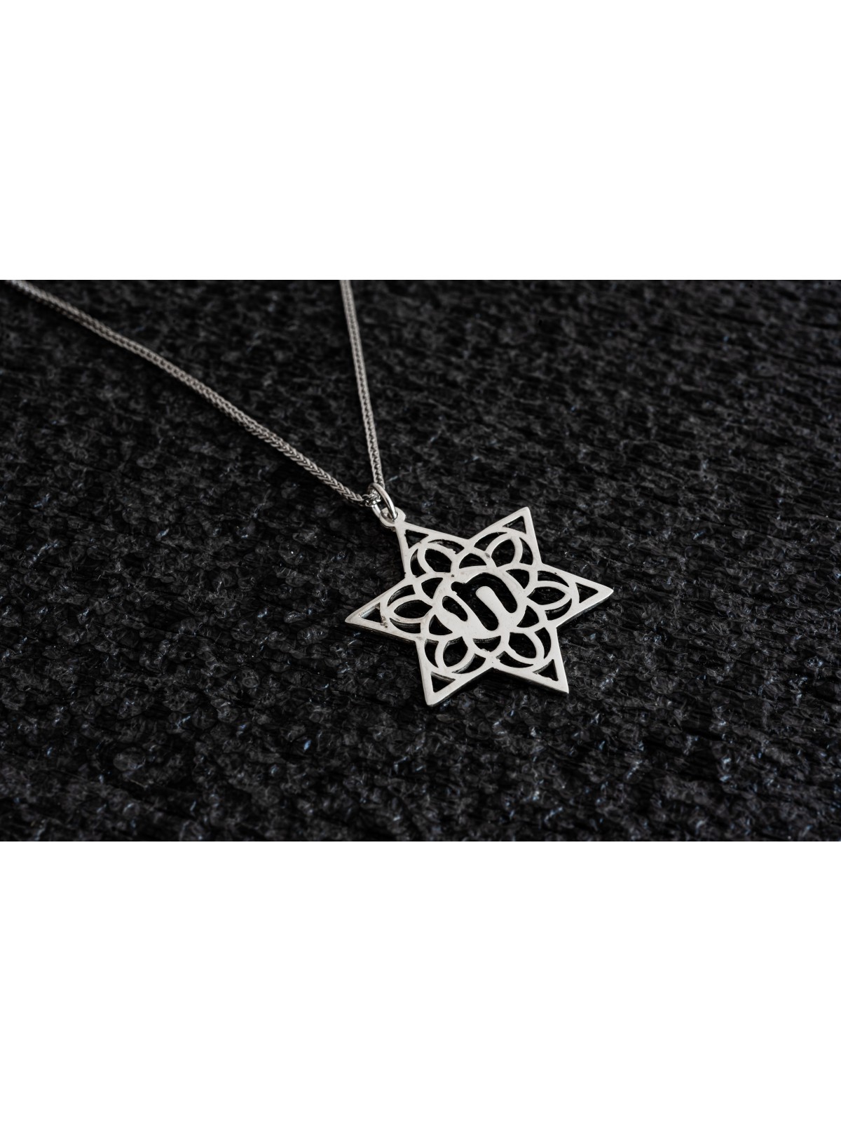 Filigrane Hollow Star of David et Chai Pendant , Cadeaux de mariage juifs