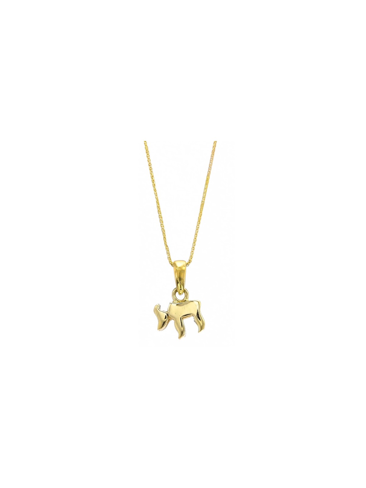 Collier Chai en or 14 carats moderne, minuscule, épais et lourd, cadeaux Tu B'Av, I
