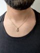 Collier Chai en or 14 carats moderne, minuscule, épais et lourd, cadeaux Tu B'Av, I