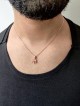 Collier Chai en or 14 carats moderne, minuscule, épais et lourd, cadeaux Tu B'Av, I