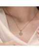 Hollow Swirl 14K Gold Star of David Pendant with D , Jewish Filigree J