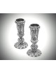 Chandeliers en argent filigrane yéménite à jambe courte, canette en argent sterling