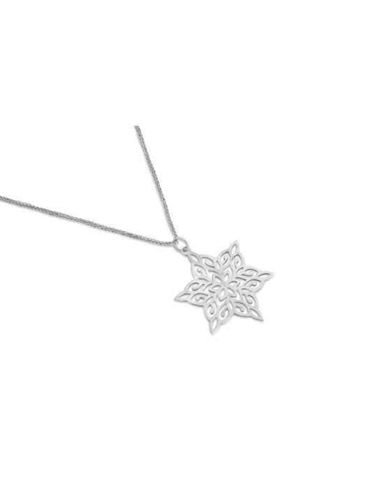 14K White Gold Filigree Star of David Necklace , Jewish Wedding Gifts