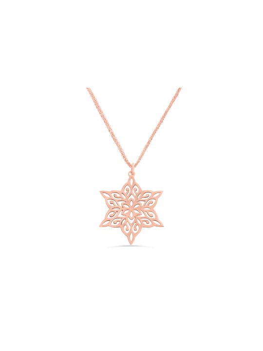 Collier étoile de David en filigrane en or blanc 14K, cadeaux de mariage juif