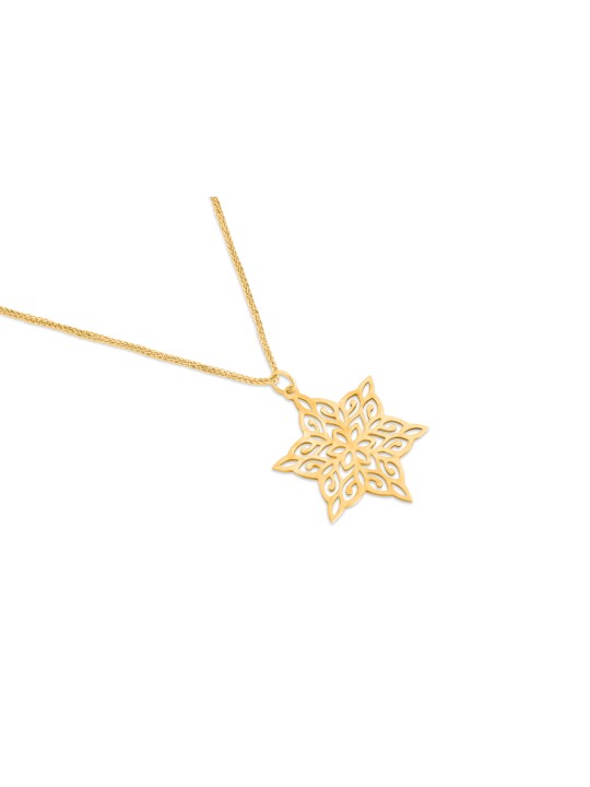 Collier étoile de David en filigrane en or blanc 14K, cadeaux de mariage juif