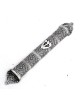 Beautiful Long Yemenite Silver Mezuzah Case , Large Mezuzahs , Israeli