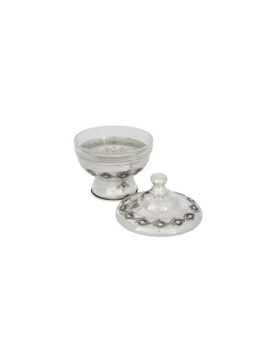 Cadeau de vaisselle Superbe plat de miel en argent pour Rosh, Gi de mariage juif