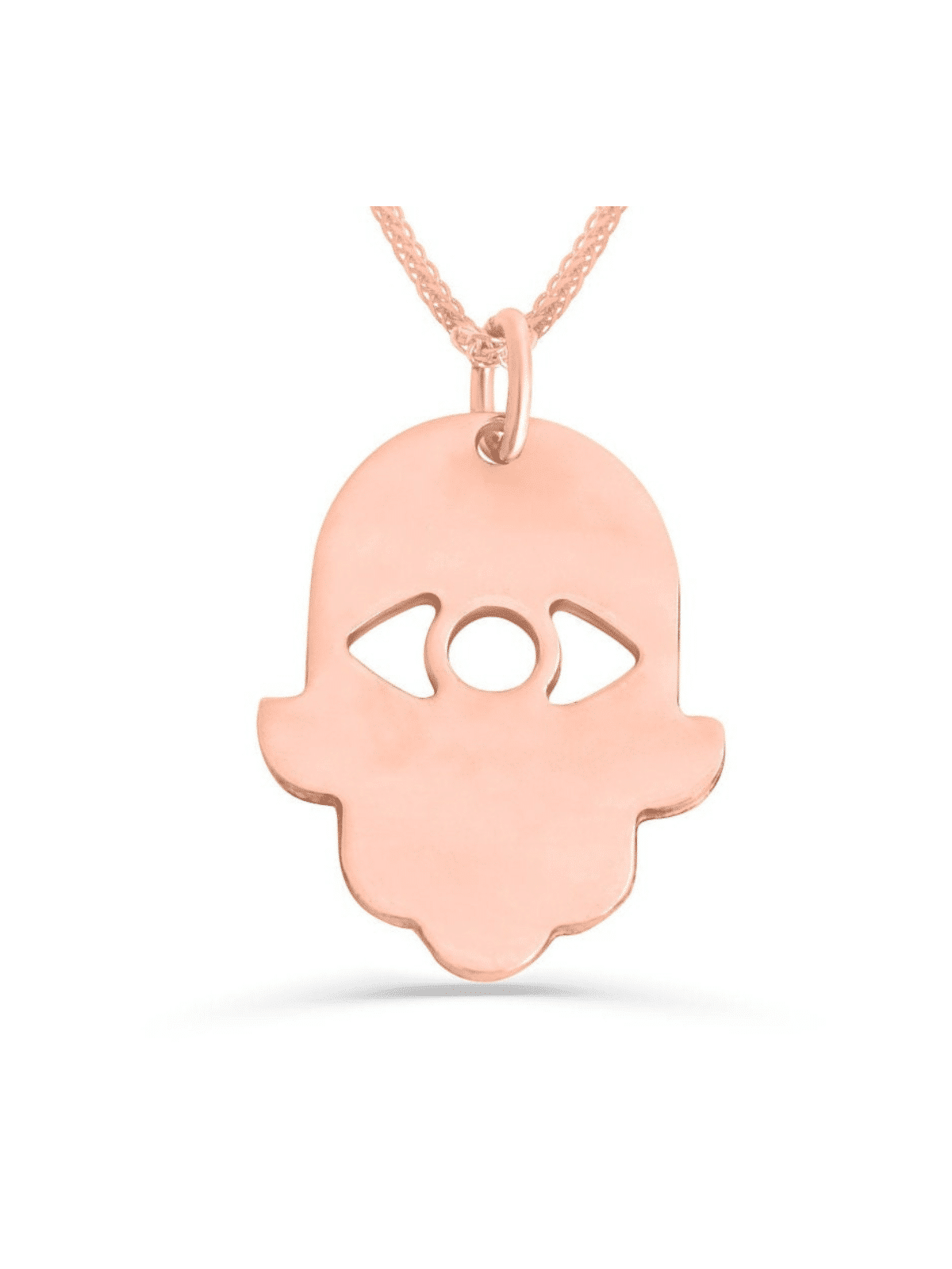 Collier en or moderne avec découpe du mauvais œil, cadeaux de mariage juif, est