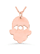 Collier en or moderne avec découpe du mauvais œil, cadeaux de mariage juif, est