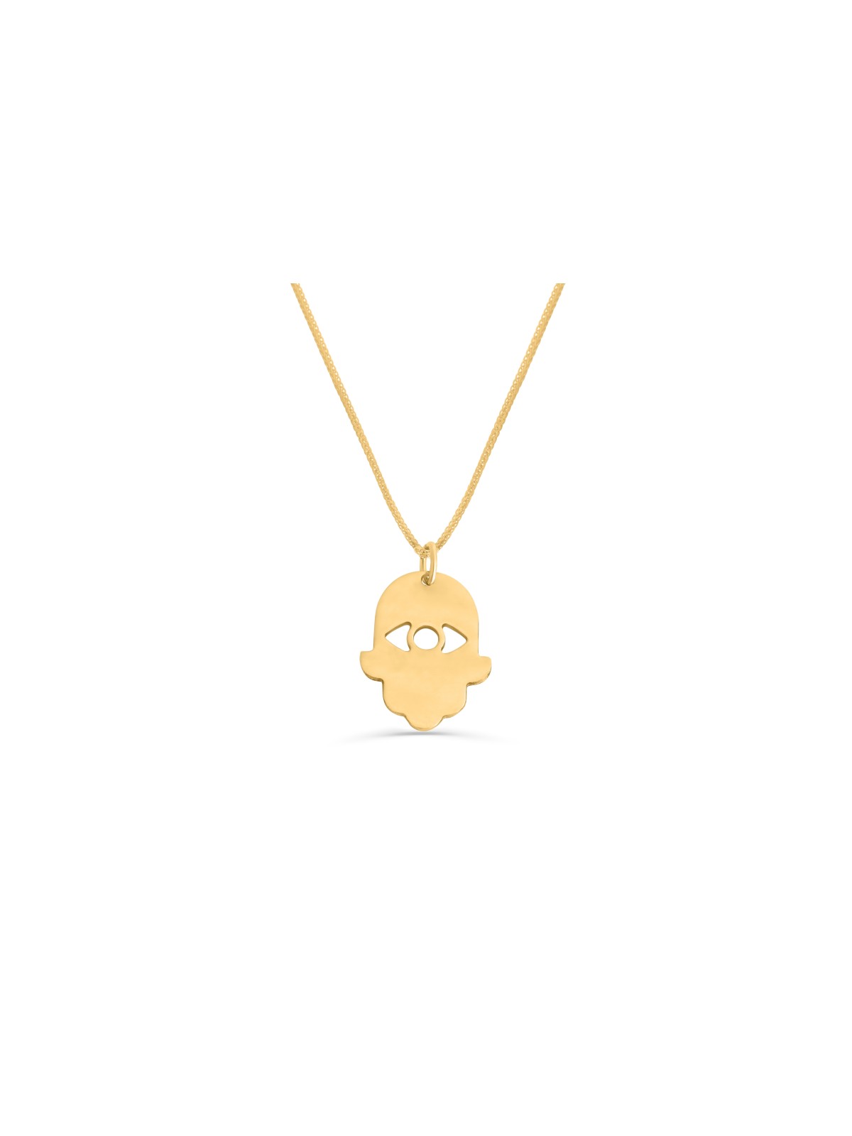 Collier en or moderne avec découpe du mauvais œil, cadeaux de mariage juif, est