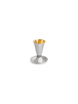 Beautiful Kiddush Cup with Yemenite Decoration , Modern Kiddush Cups ,