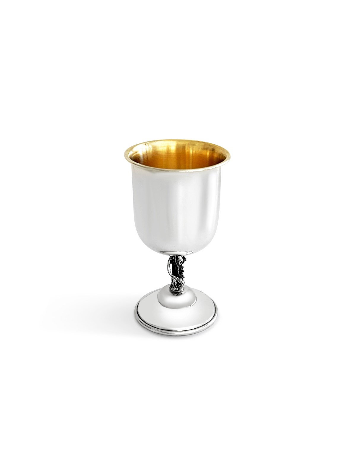 Sterling Silver Tree Stem Kiddush Cup for Bar Mitz , Passover Gifts ,