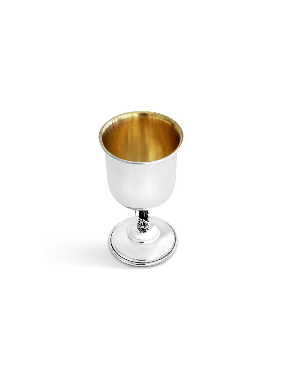 Sterling Silver Tree Stem Kiddush Cup for Bar Mitz , Passover Gifts ,