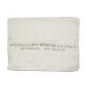 Set of Two Hand Towels with Silver Embroidery Neti... | Judaica Towels