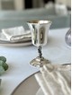 Sterling Silver Kiddush Cup with Tree Trunk Stem , Passover Gifts , Is