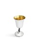 Coupe de Kiddouch en argent sterling avec tige de tronc d'arbre, cadeaux de Pâque, est