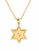 Belle étoile de Dav en or et or blanc de taille moyenne, cadeaux Tu B'Av, I