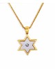 Mid-Size Beautiful Gold and White gold Star of Dav , Tu B'Av Gifts , I