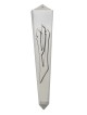 vintage Inspired Silver Triangle Mezuzah Case , Grandes Mezuzahs , Israël