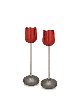 Bougeoirs en forme de tulipe colorée moderne, cadeaux de mariage juifs,
