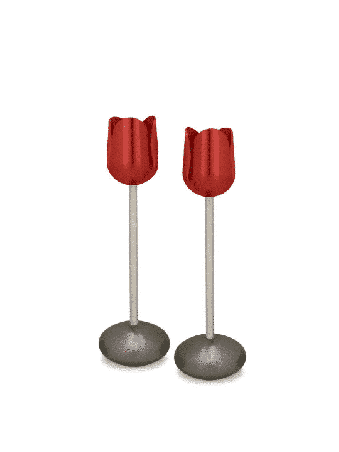Bougeoirs en forme de tulipe colorée moderne, cadeaux de mariage juifs,