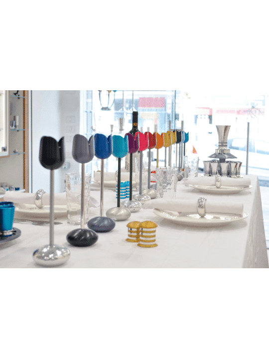 Bougeoirs en forme de tulipe colorée moderne, cadeaux de mariage juifs,