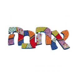 Yair Emanuel Hand Painted Metal Wall Han... | Wall Hangings by Emanuel