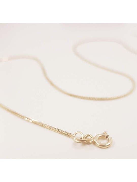 Chaîne fine classique élégante en or 14 carats, cadeaux de mariage juif, J israélien