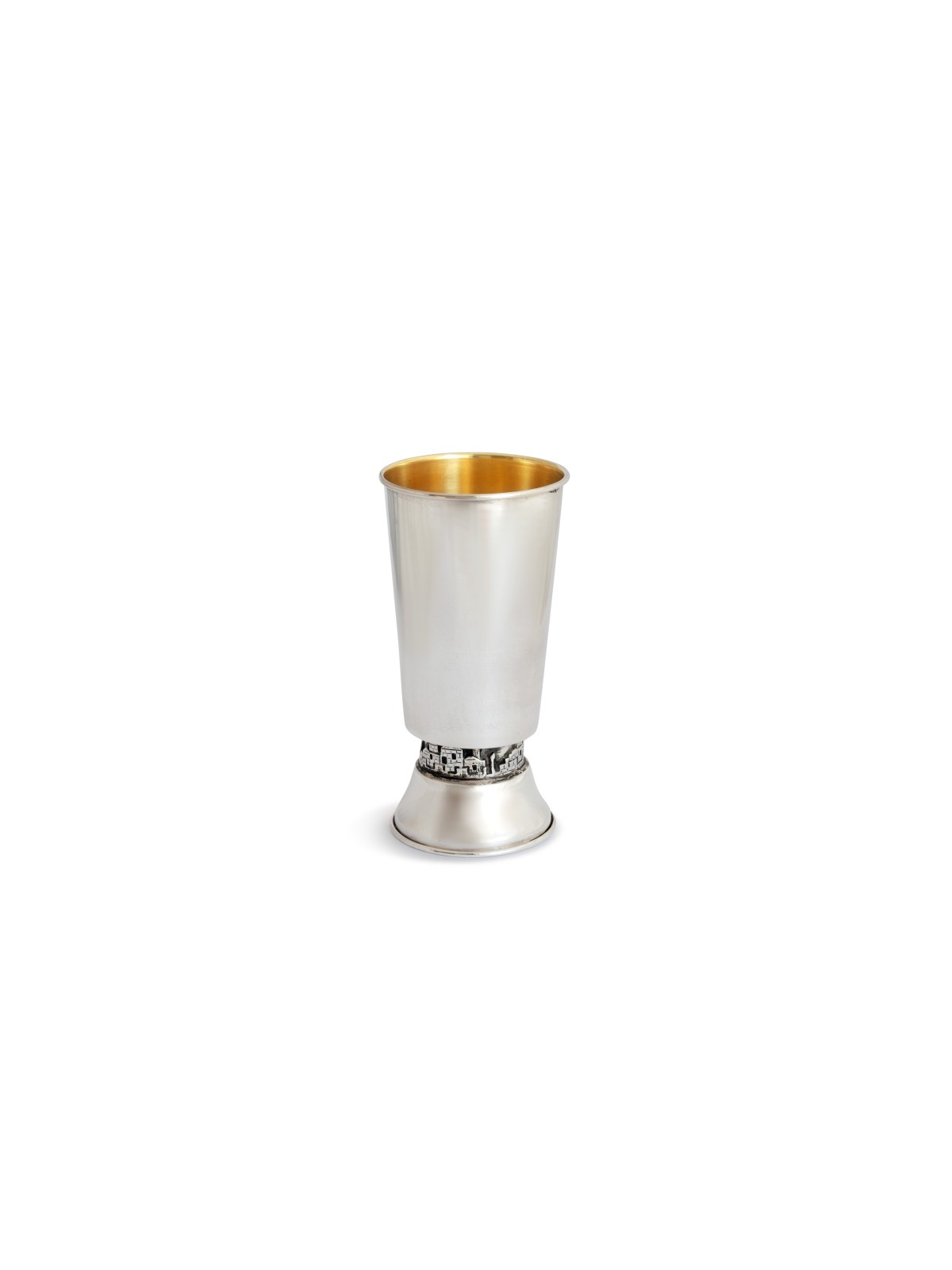 Coupe de Kiddush de Jérusalem en argent sterling lisse, coupes de Kiddush modernes, I
