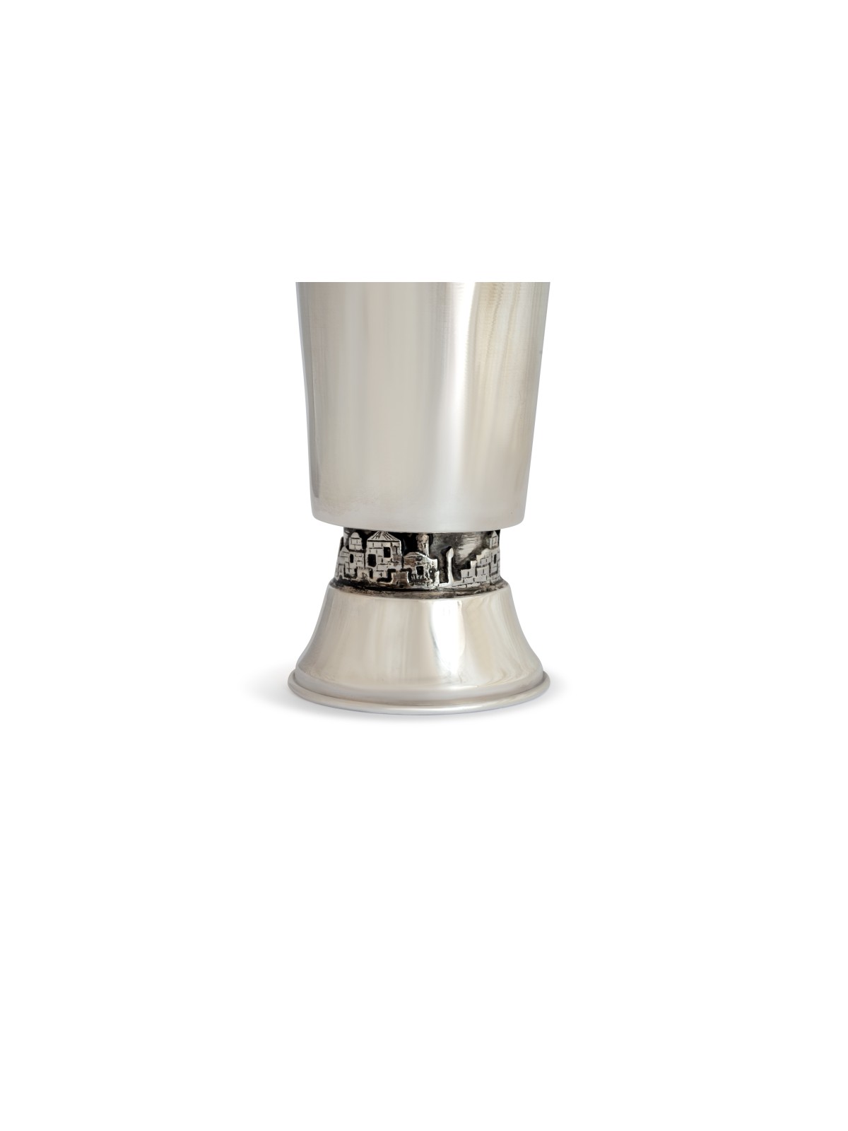 Smooth Sterling Silver Jerusalem Kiddush Cup , Modern Kiddush Cups , I