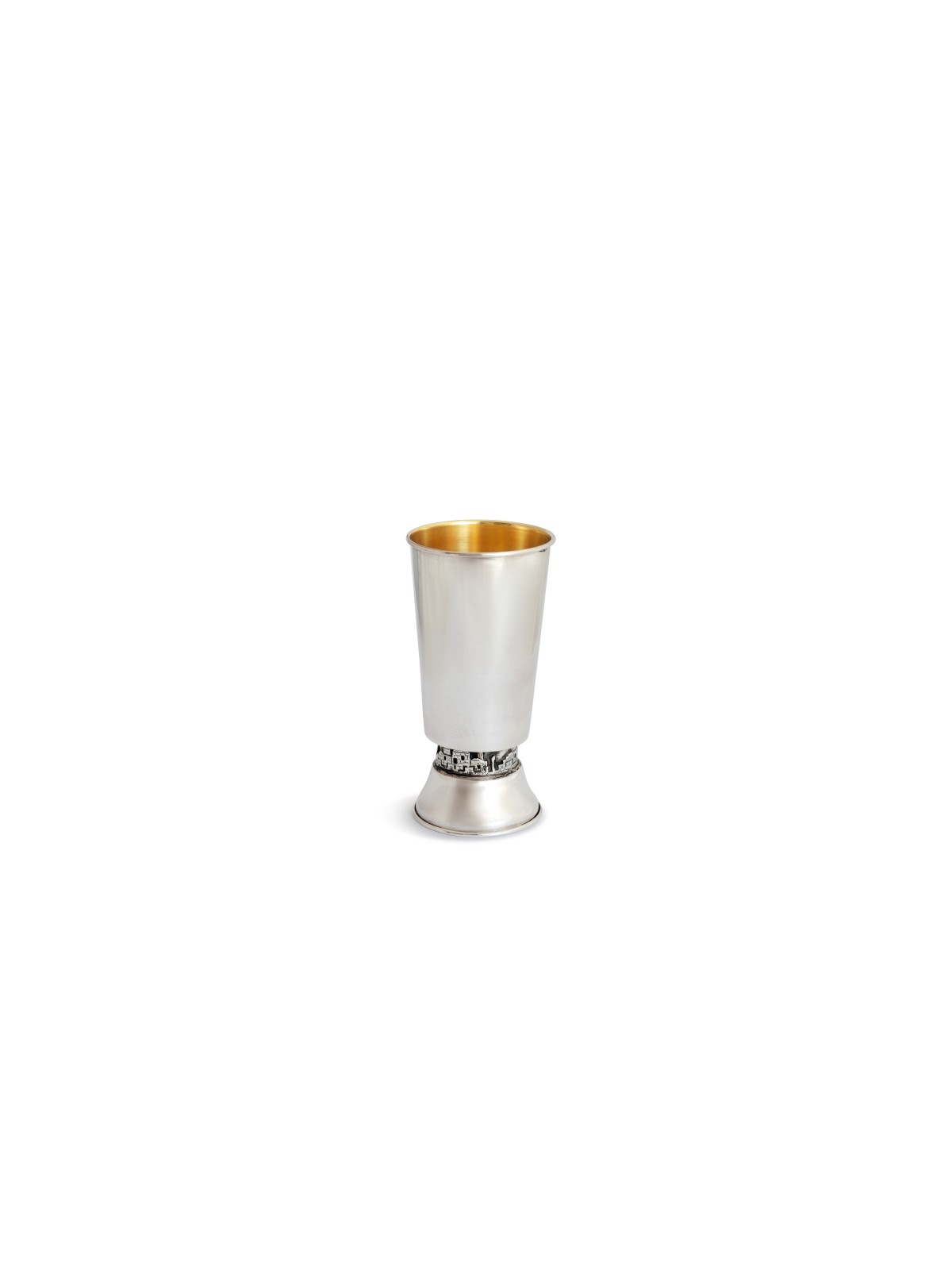 Coupe de Kiddush de Jérusalem en argent sterling lisse, coupes de Kiddush modernes, I