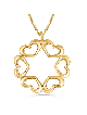 Collier coeur en or 14 carats avec une étoile de David, cadeaux de mariage juif,