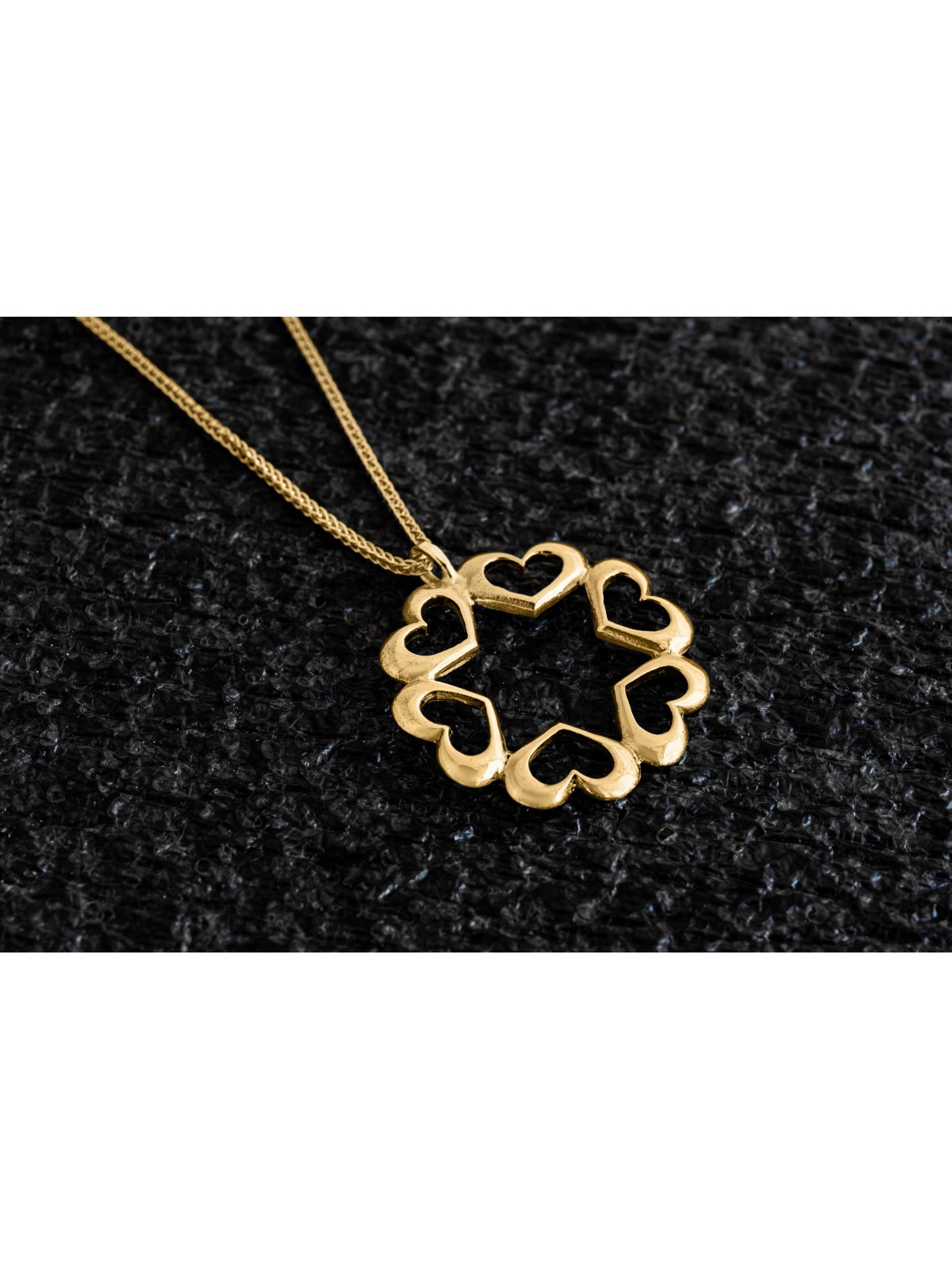 Collier coeur en or 14 carats avec une étoile de David, cadeaux de mariage juif,