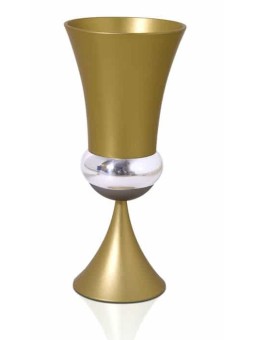 Flared Modern Aluminum Havdalah Goblet Set , Modern Havdalah Sets , Is