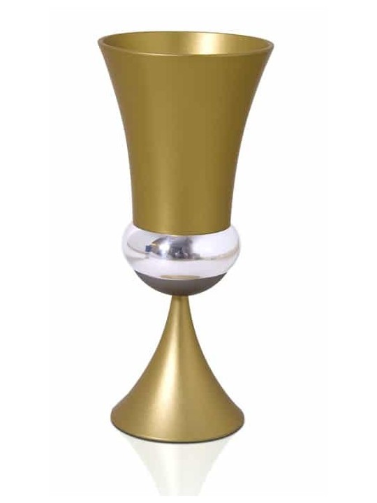 Flared Modern Aluminum Havdalah Goblet Set , Modern Havdalah Sets , Is