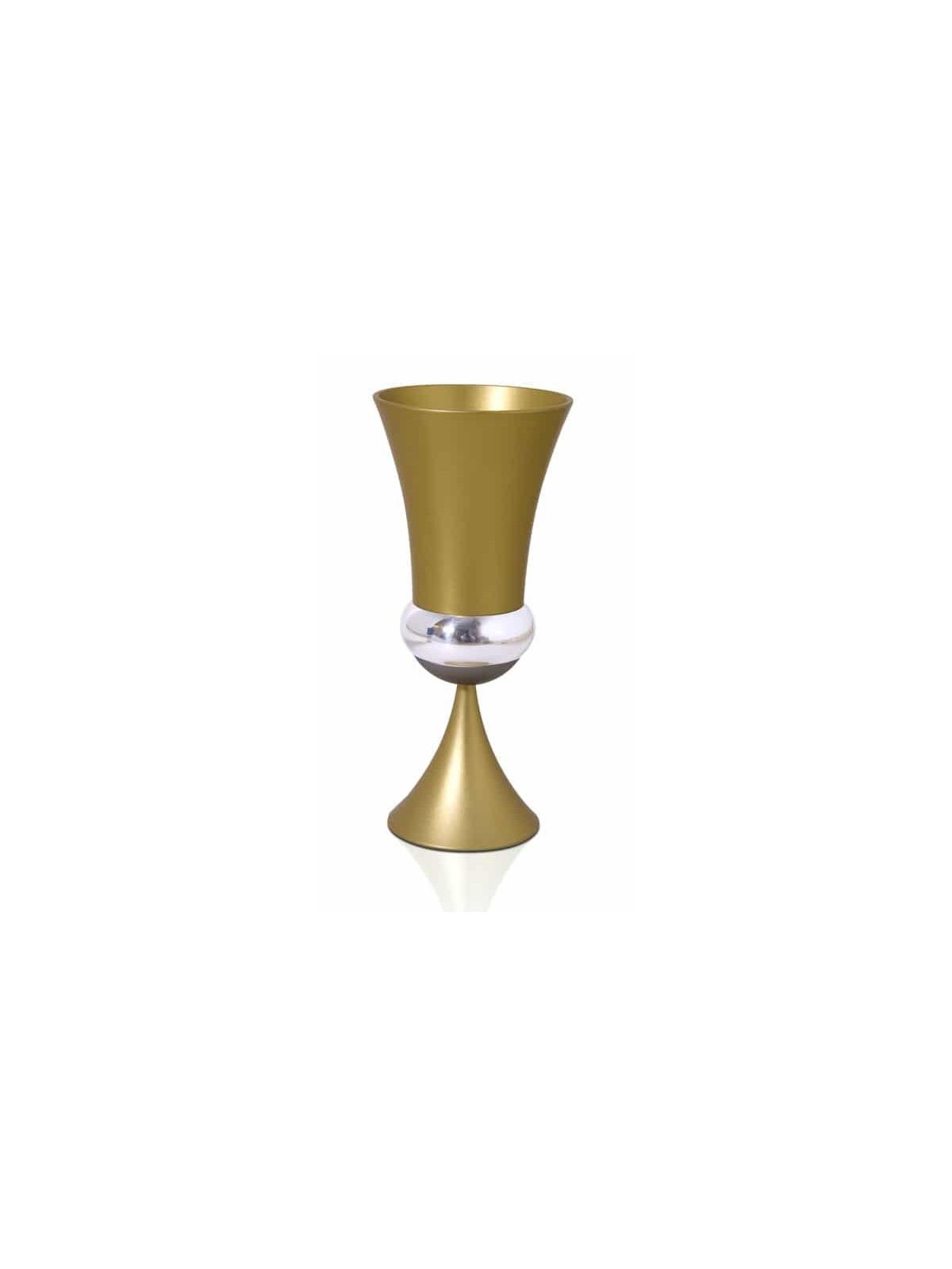 Ensemble de gobelets Havdalah en aluminium moderne évasé, ensembles de Havdalah modernes, est