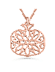 Pomegranate Filigree 14K Yellow Gold Necklace , Jewish Wedding Gifts ,