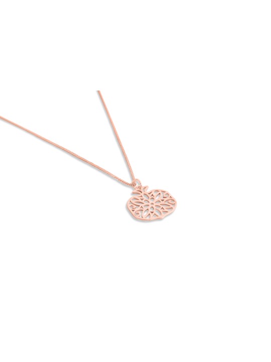 Pomegranate Filigree 14K Yellow Gold Necklace , Jewish Wedding Gifts ,