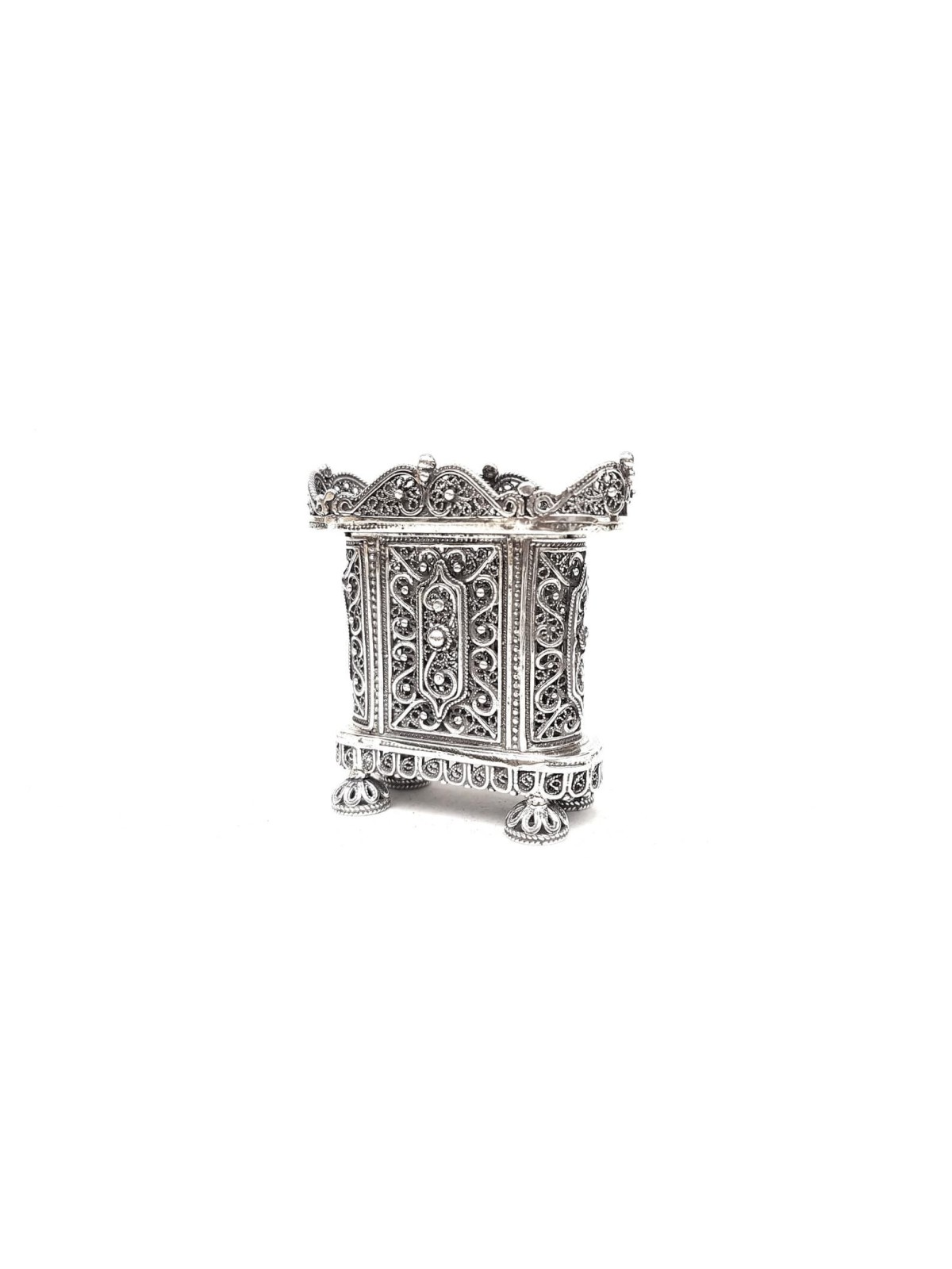 Fashionable Yemenit Filigree Silver Havdalah Candl , Tu B'Av Gifts , I