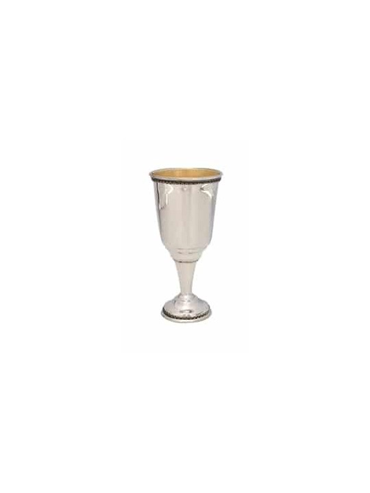 Classic Filigree Kiddush Cup with a Leg , Passover Gifts , Israeli Jud