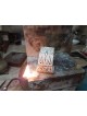 Petite boîte de Besamim de conception de filigrane de forme de vieille voiture, Judai en argent sterling