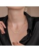 Collier Ve'ahavta hébreu en or massif 14 carats - Femme, ajouter une chaîne 14 carats, I