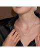 Collier Ve'ahavta hébreu en or massif 14 carats - Femme, ajouter une chaîne 14 carats, I
